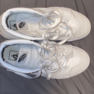 White Hightop Vans